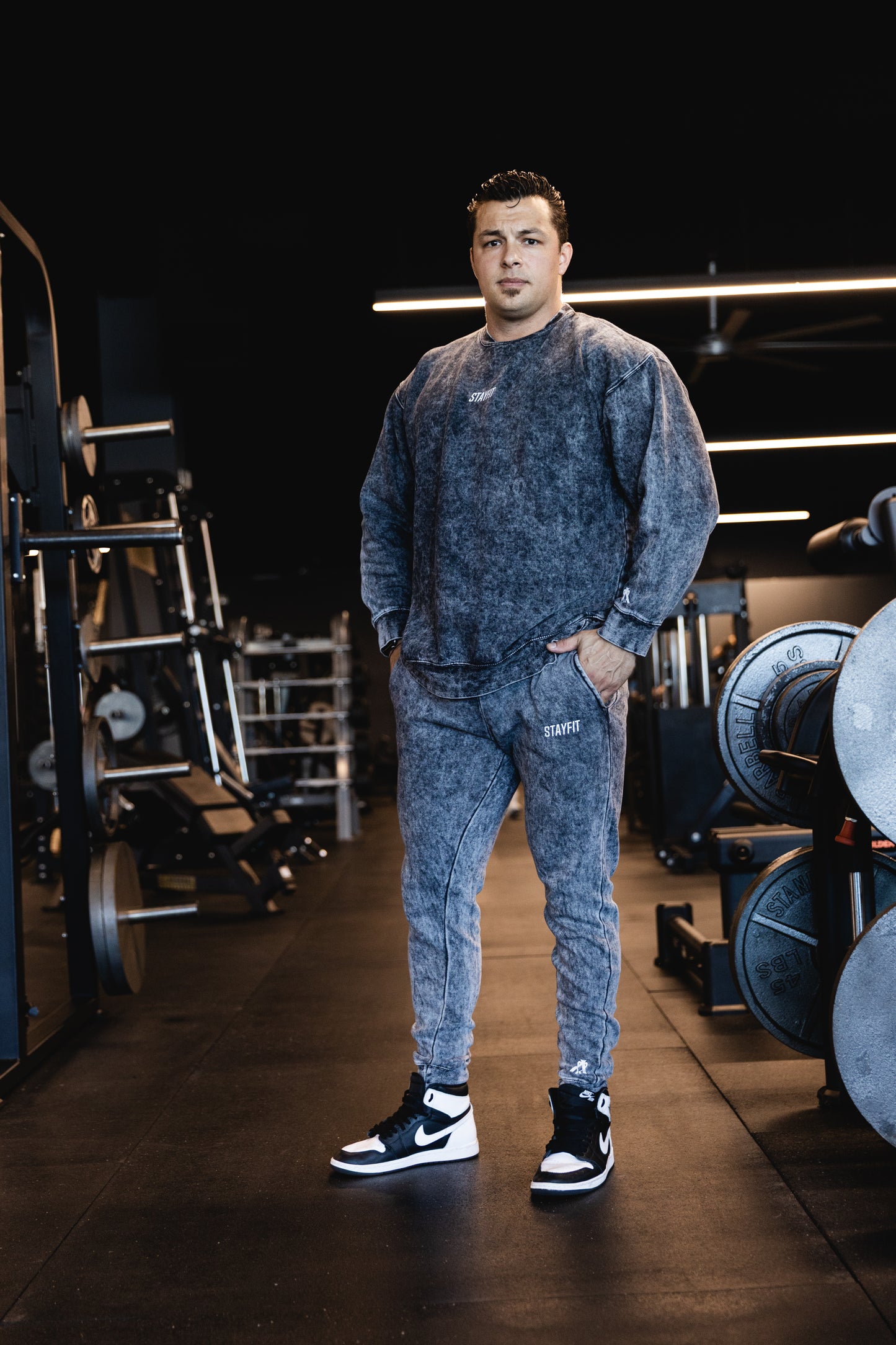 Stonewash Black Sweats