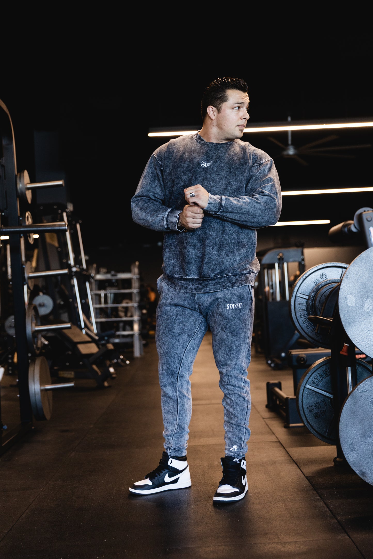 Stonewash Black Sweats