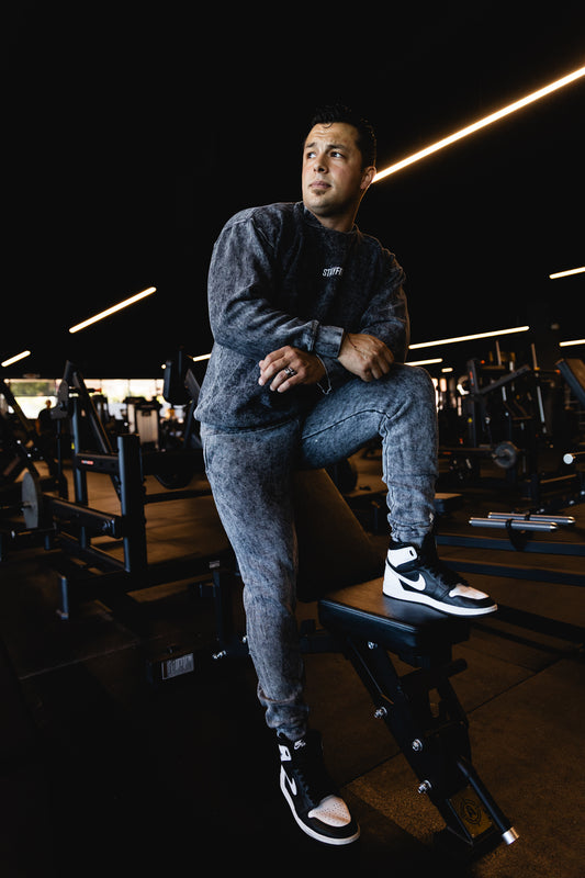 Stonewash Black Sweats