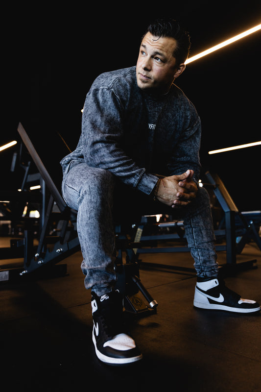 Stonewash Black Sweats