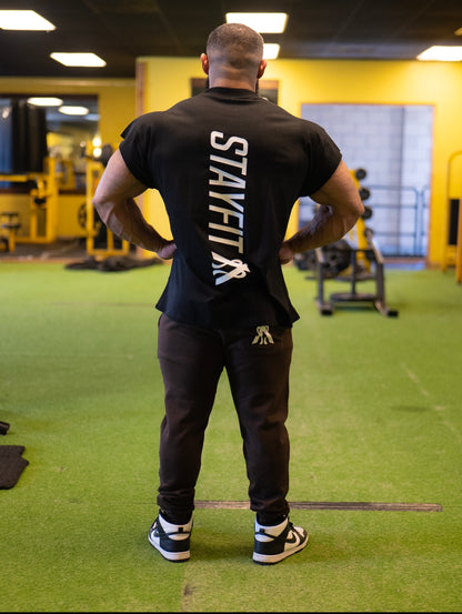Vertical STAYFIT Oversized Cut Off T Shirt